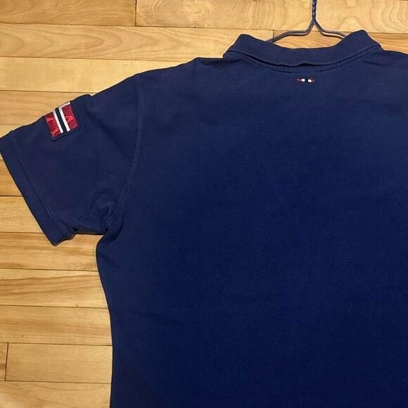 Vintage Napapijri Polo Shirt | Iconic 90s Navy Style** - Picture 4 of 6